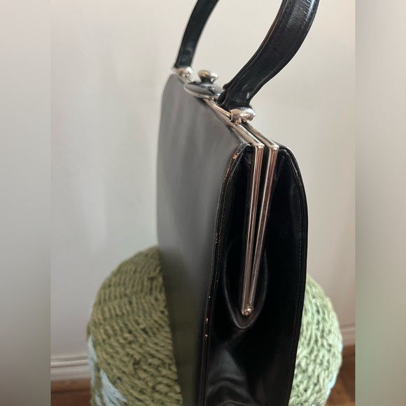 Vintage 50s Unbranded Top Handled Purse - Picture 9 of 12